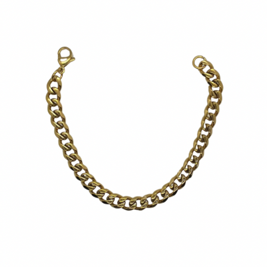 צמיד קובני בציפוי זהב 18 קראט