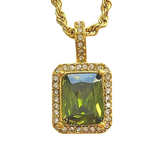 שרשרת תליון "אורורה ירוק"